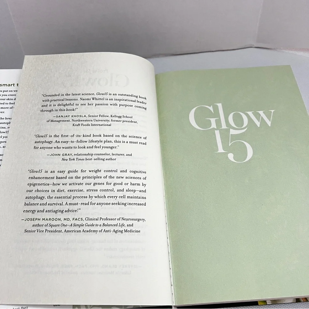 Glow15 - by Naomi Whittel Hardcover Book The New York Times Best Seller